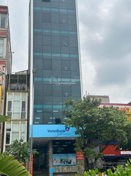 Cần tiền hạ gấp 11 tỷ, tòa vp 10 tầng mặt phố văn cao, dt 101m2 mt 6m giá 77 tỷ