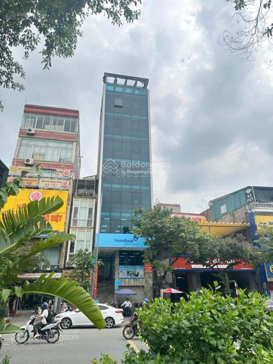 Cần tiền hạ gấp 11 tỷ, tòa vp 10 tầng mặt phố văn cao, dt 101m2 mt 6m giá 77 tỷ