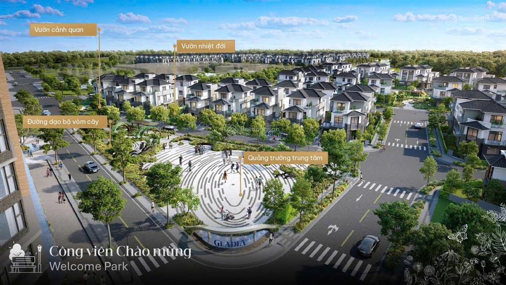 Rỗ hàng biệt thự gladia by the waters 9x17m  giá từ 42 tỷ  mt đường 25m  nhận nhà ở ngay