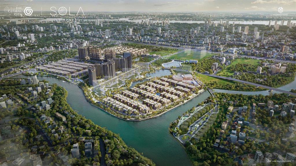 Biệt thự sola the global city ven sông, compound, sở hữu lâu dài