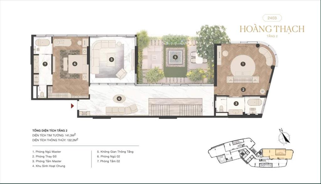 Penthouse thảo điền green  view sông sài gòn trực diện  số lượng giới hạn (từ 80 tỷ)