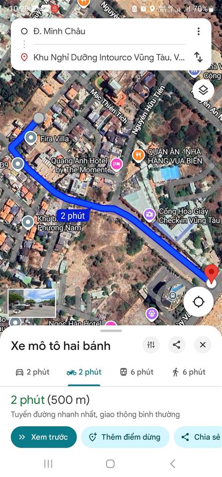 Đất vip gần biển bãi sau  đường thùy vân chỉ 500m, giá 90tr/m2, vũng tàu, dt 222m2, giá đầu tư