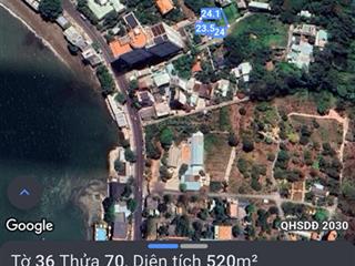 Bán đất đường trần phú phường 5 vũng tàu, giá 25,3 tỷ, dt 520m2 full thổ cư, view biển trực diện