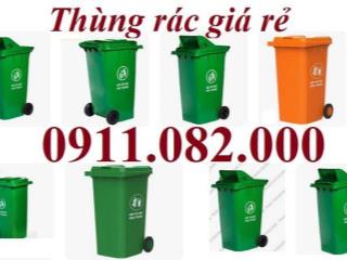 Sỉ lẻ thùng rác thông dụng tại vĩnh long, thùng rác 120L 240l giá rẻ- lh 0911.082.000
