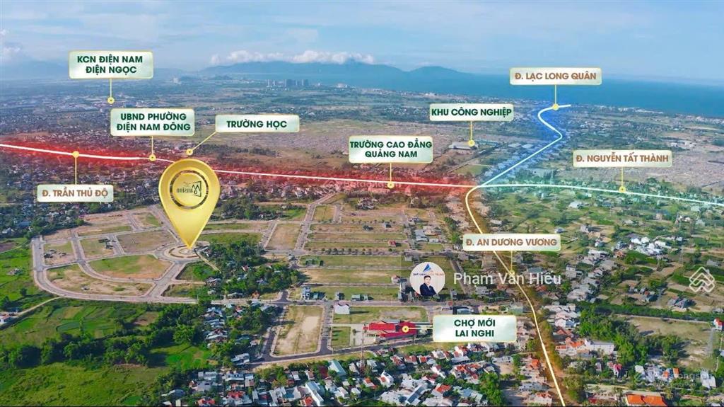 Siêu phẩm lô 114m2 mt 6m dài 19m,giá 1,5tỷ(85%) đường trần thủ độ,điện nam đôngđiện bàn quảng nam