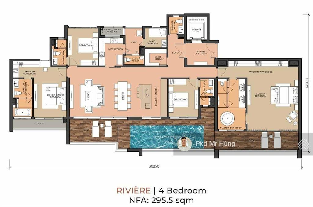 Căn hộ hạng sang define  4pn 325m²  có hồ bơi riêng, view sông sài gòn  tin thật 100%  giá tốt