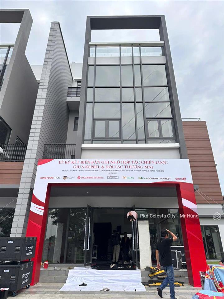 Nhà phố thương mại 2 mặt tiền nguyễn hữu thọ  celesta avenue 7x30m 3 lầu&st  mua trực tiếp cđt