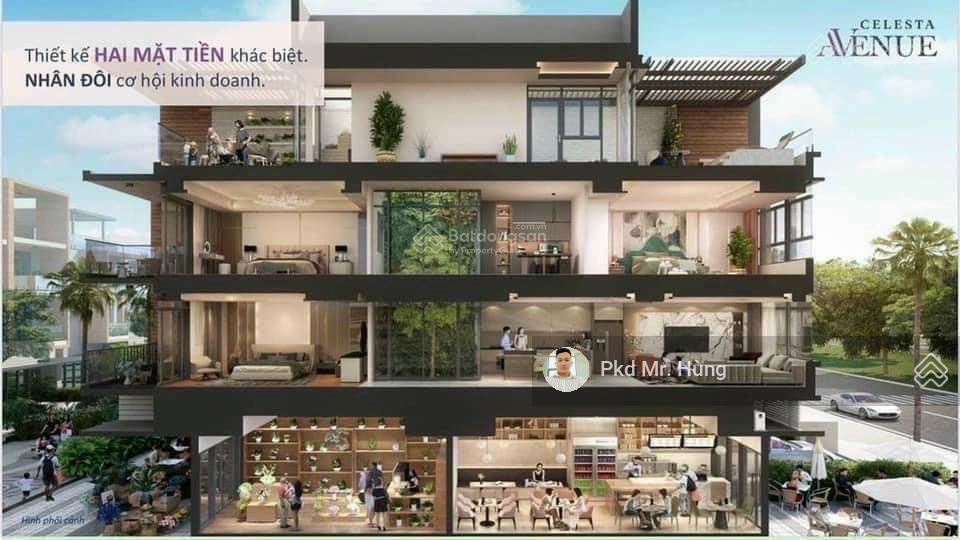 Nhà phố thương mại 2 mặt tiền nguyễn hữu thọ  celesta avenue 7x30m 3 lầu&st  mua trực tiếp cđt