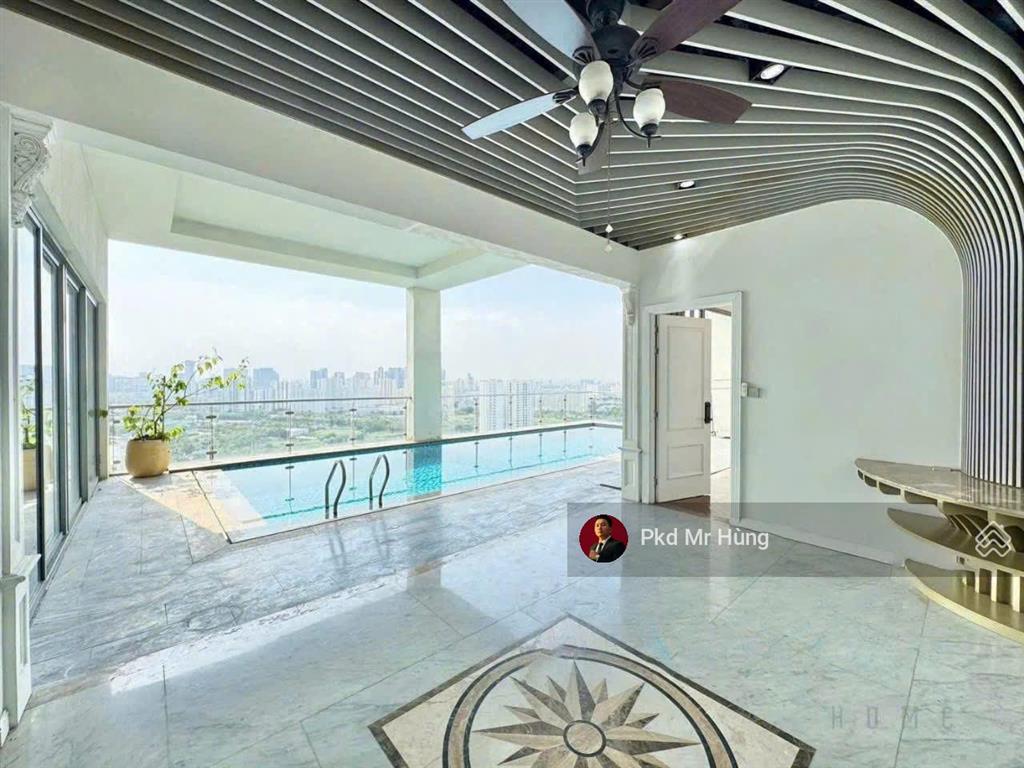 Bán căn hộ sky villa  đảo kim cương 391m2, view trực diện sông & lm81, có hồ bơi riêng, đẹp mê ly