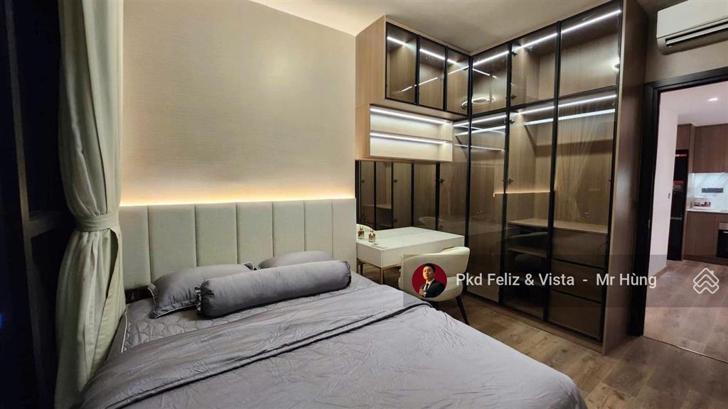 Bán căn hộ feliz 1pn 58m2, full nt đẹp, view về trung tâm tp mới, sổ hồng, giá rẻ thật 100%