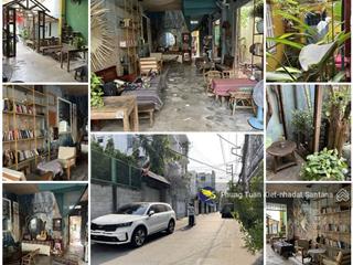 Nhà vườn (4 nở hậu 8,5x24,5=125m2) đang kd cafe nhạc trịnh hẻm 8m lê quang định  giá chỉ 116tr/m2