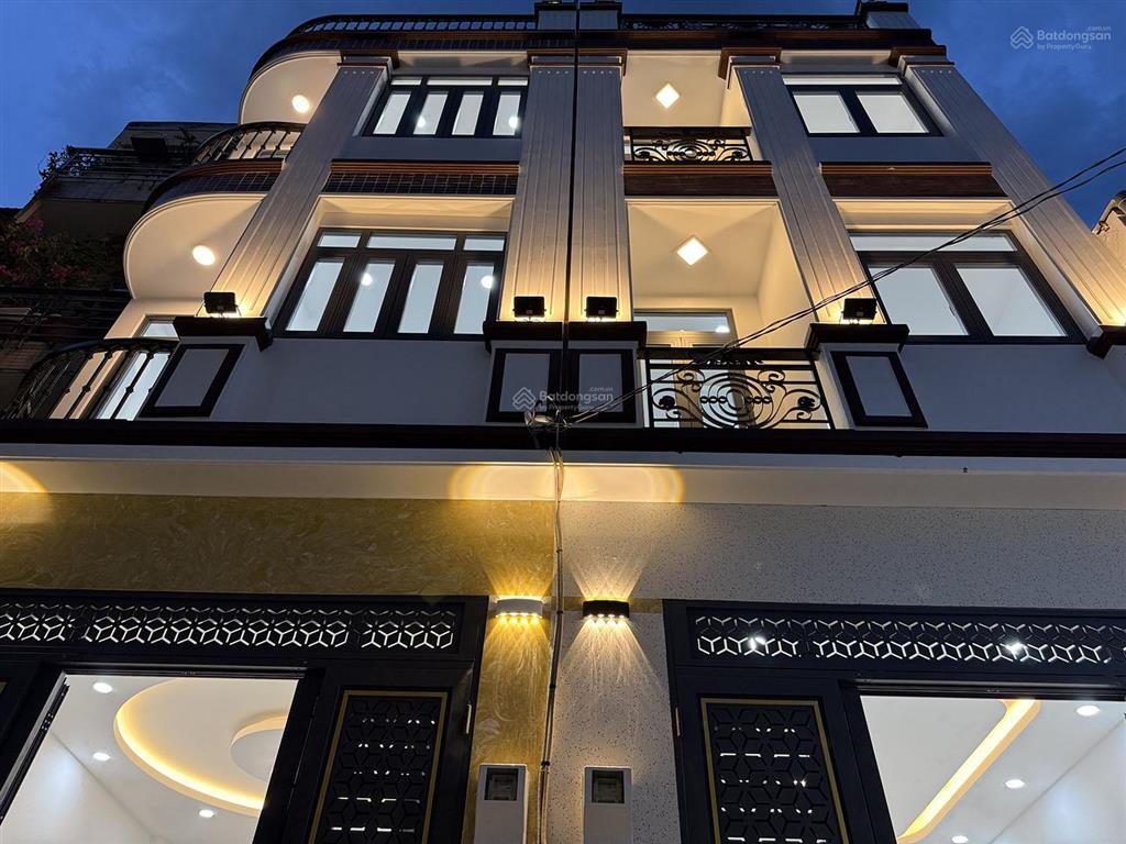 Tuyệt phẩm đẹp lung linh 3 lầu (4mx12m=48m2 vuông vức) mới 100% hẻm xe hơi khu vip hồ xuân hương