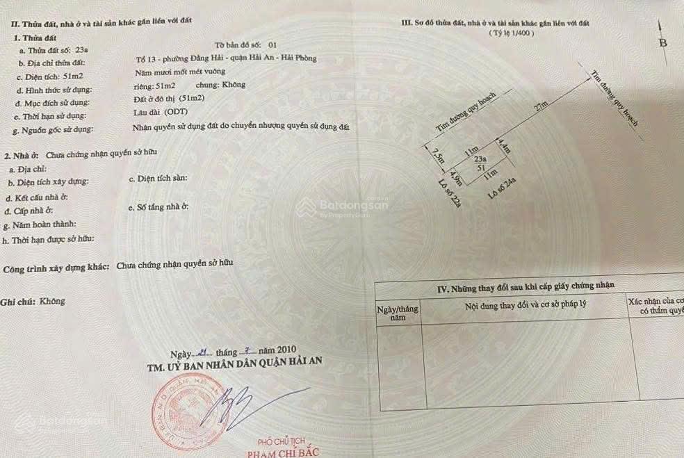 Bán đất lô góc lô 9 mở rộng gần trường cấp 3 trần phú mặt đường 30m cực đẹp