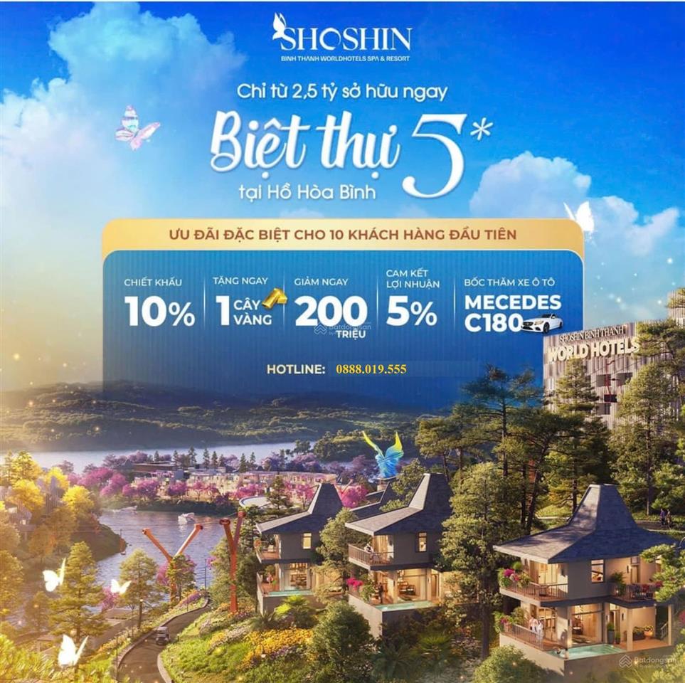 Shoshin bình thanh  siêu phẩm biệt thự nghỉ dưỡng  lãi suất kép