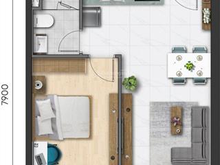 Bán nhanh 1 căn duy nhất 1pn 48m2 giá 2,950 tỷ allin tầng cao đẹp tại daqua q8
