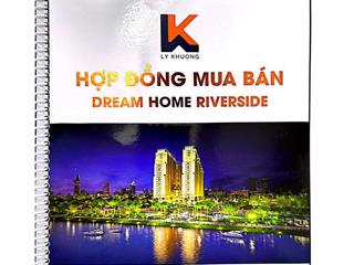 Bán căn 2pn 62m2 1,390 tỷ/căn rẻ nhất cc dream home riverside q8