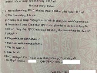 Hàng hiếm mặt đường đại lộ hùng vương tại xã kim đức, việt trì, phú thọ.