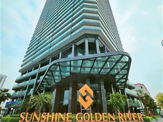 Bán căn góc 161m2 (trục g  10) sunshine golden river  tầng cao view sông hồng, hồ tây, cv ciputra