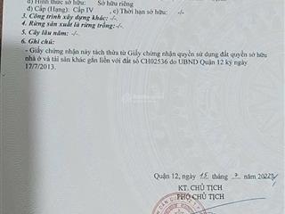 Bán đất hẻm 43 đường vườn lài, giá 3.7 tỷ diện tích 51.2m sau trường đại học nguyễn tất thành