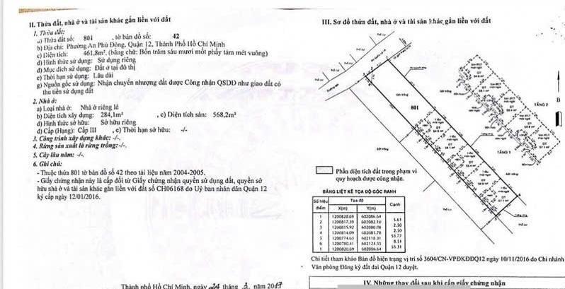 Kẹt tiền ngân hàng bán gấp 5 căn nhà giá 26 tỷ hẻm đường nguyễn thị nhuần