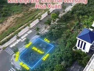 Bán lô đất biệt thự 2mt đường nguyễn đình thi và lê sỹ, view sông mát mẻ