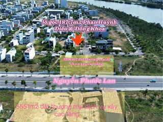 Bán đất 2 mặt tiền 188m2 đẹp  đồng khoa & phan huỳnh điểu  gần sông, ra biển chỉ 3km