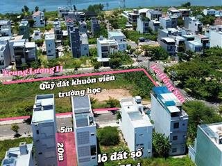 Bán lô đất đẹp nhà số 70 mai chí thọ view khuôn viên trường học, sát công viên  đảo vip hòa xuân