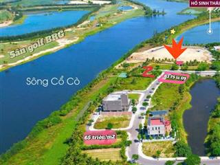 Bán đất nền biệt thự 620m2 khu fpt view hồ , sát sông 3 mặt tiền b3.75 cách biển chỉ 1km,