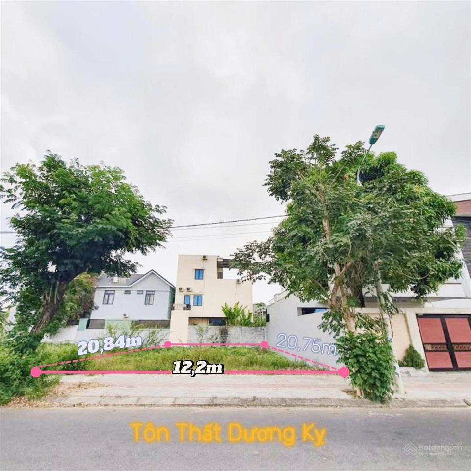 Bán đất biệt thự 249.3m2 view sông công viên đường tôn thất dương kỵ b2.3 lô 39, hòa xuân