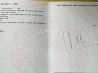 Bán đất biệt thự 249.3m2 view sông công viên đường tôn thất dương kỵ b2.3 lô 39, hòa xuân