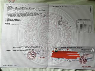 Chính chủ bán lô mặt tiền 10m trong thôn nước ngọt cam lập, cam ranh, giáp kdt ven vịnh cam ranh