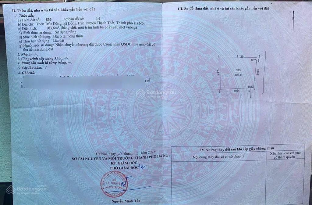 Hàng hiếm 103,6m2 full thổ cư mặt tiền 9m giá rẻ nhất thị trường sát ngay đường dh08 và hồ điều hoà