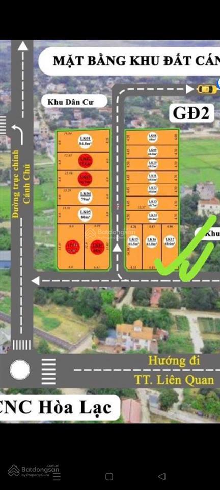 Chủ ngộp bank cần bán gấp 61m2 thôn cánh chủ sát trường đại học fpt và trường học viện tài chính