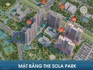 Bán ch 61,4m2 2pn sola park vinhomes smart city tây mỗ tầng cao  giá 4.08 tỷ  0936 041 ***
