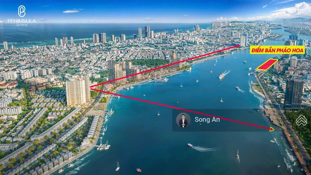 Chính chủ bán căn góc 2pn  tầng cao, peninsula đà nẵng  view trực diện sông hàn, pháo hoa quốc tế
