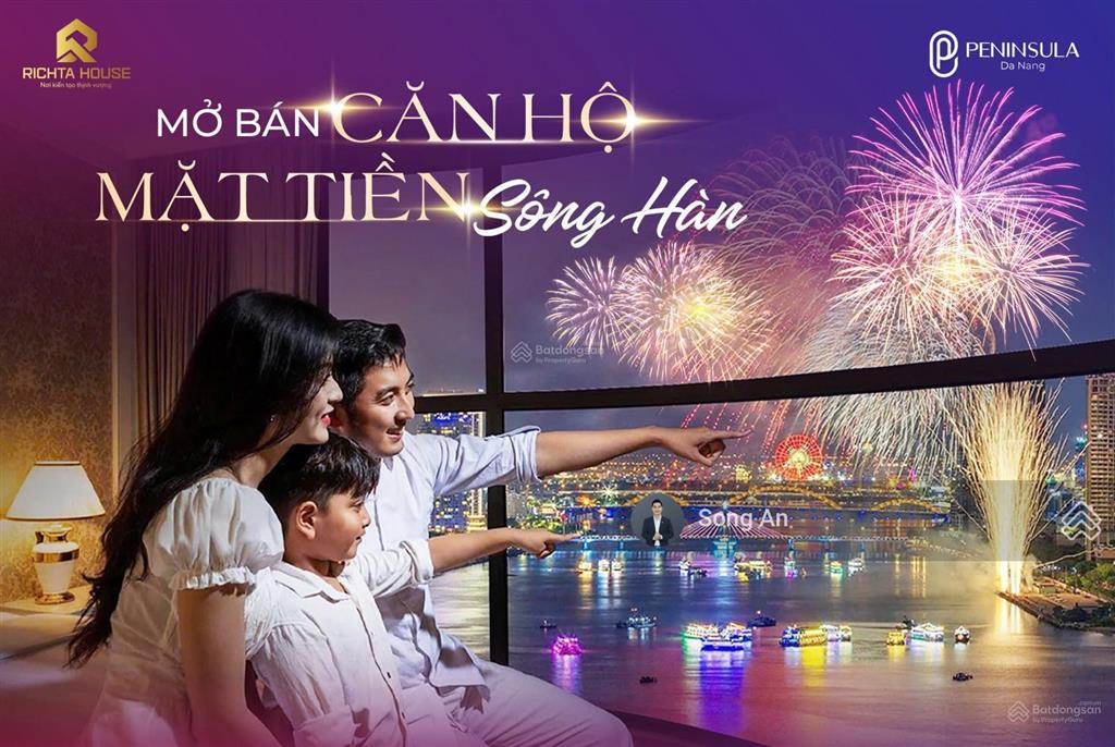 Chính chủ bán căn góc 3pn  tầng cao siêu vip peninsula đà nẵng view trực diện sông hàn, pháo hoa