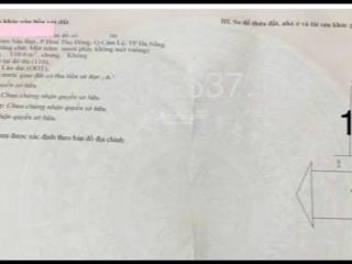 Bán lô đất mặt tiền đường 33m lê đại hành hòa thọ đông quận cẩm lệ đà nẵng