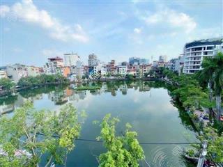 Hiếm, bán nhà phân lô liền kề view hồ lạc long quân, 84m2 5 tầng mt 5.5m an ninh tốt, giá 34 tỷ