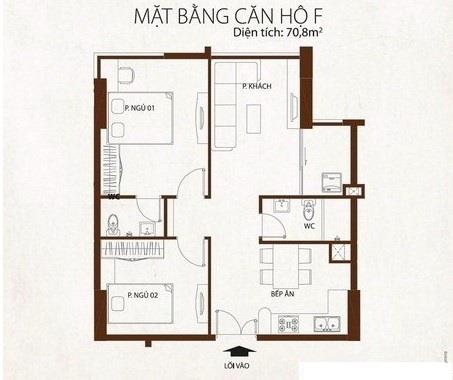 Cho thuê ch 3pn giá ưu đãi 12triệu/tháng, 105m2 tại bảy hiền tower, (nhà trống)