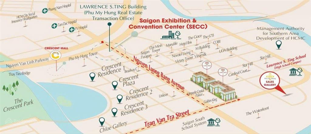 77,3 tỷ, l'arcade phú mỹ hưng, góc 3 mặt, mặt tiền 25m, layout vuông vức, 382m2, giá chỉ 102