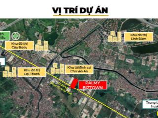 Bán liền kề hdb  palmy biztown mặt đường 70  phan trọng tuệ  giá đầu tư