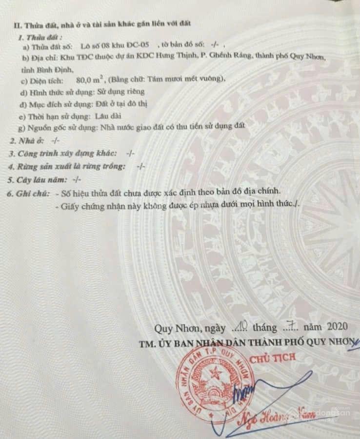 Mình chính chủ bán đất mặt tiền ghềnh ráng, đường lê thị riêng, lô thứ 3 từ đầu đường, gần nhà hàng