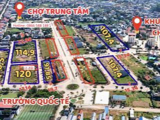 Chiết khấu gần 500 triệu cho 2 lô đẹp giá đợt 1 centrix city đại từ 120m2 chỉ 2,4 tỷ tel 0866 588 ***