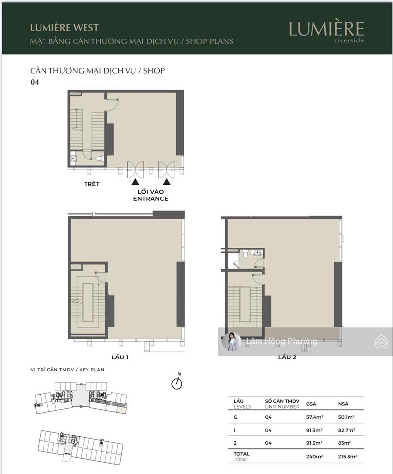 Bán shophouse góc siêu đẹp 240m2 lumiere riverside giá 54 tỷ  0939 220 ***