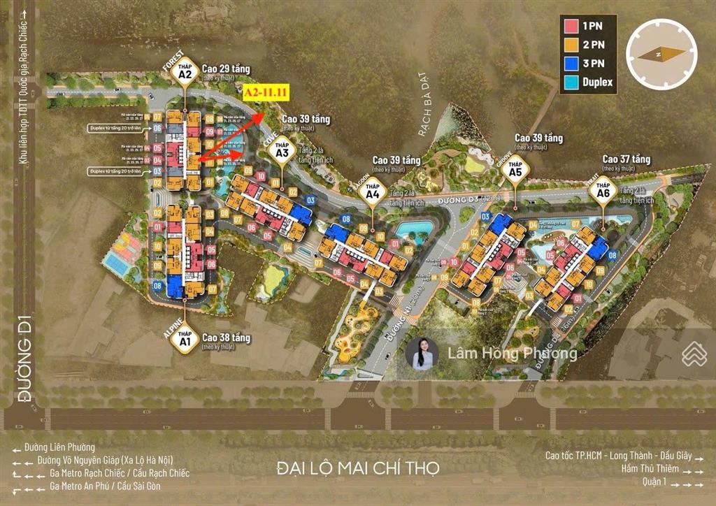 Bán căn a211.11 eaton park quận 2 giá 11tỷ2 view đẹp, lầu đẹp  0911 204 ***