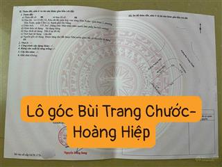 Bán lô góc hai mặt tiền 10.5m bùi trang chước và hoàng hiệp, hoà xuân, cẩm lệ, đà nẵng