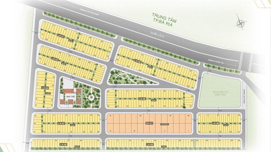 Bán nhà phố thương mại 1 trệt 3 lầu thuộc kđt bà rịa citygate mặt tiền quốc lộ 51