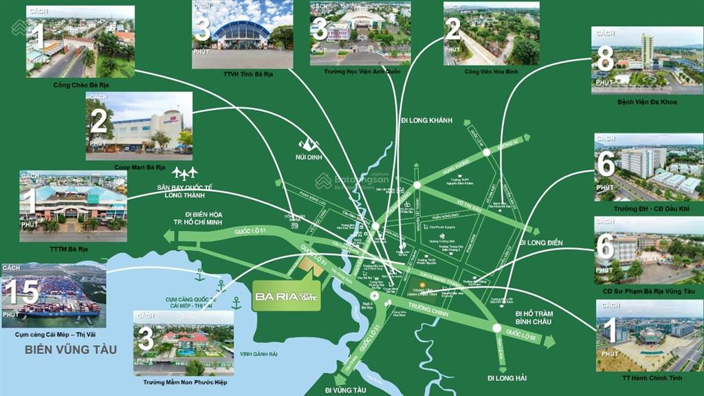 Bán nhà phố thương mại 1 trệt 3 lầu thuộc kđt bà rịa citygate mặt tiền quốc lộ 51