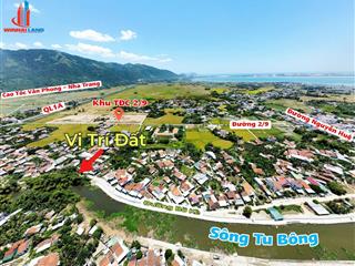 Lô đất 4 mặt tiền đẹp nhất trung tâm tu bông, view sông, gần kđt sungroup  pk8 vân phong