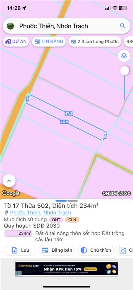 Đất phước thiền, gần ubnd xã, đường oto đi, shr thổ cư sẵn, giá chỉ hơn 11tr/m2